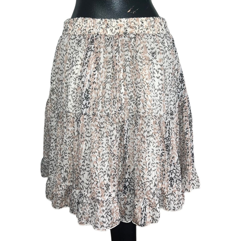 BY TOGETHER WOMEN'S IVORY FLORAL PRINT SKIRT - Picture 13 of 16